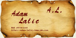 Adam Lalić vizit kartica